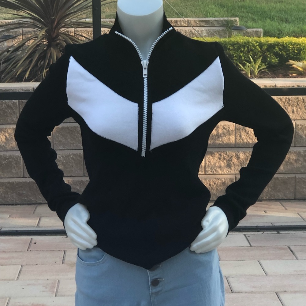 Black & White Zara Knit Sweater